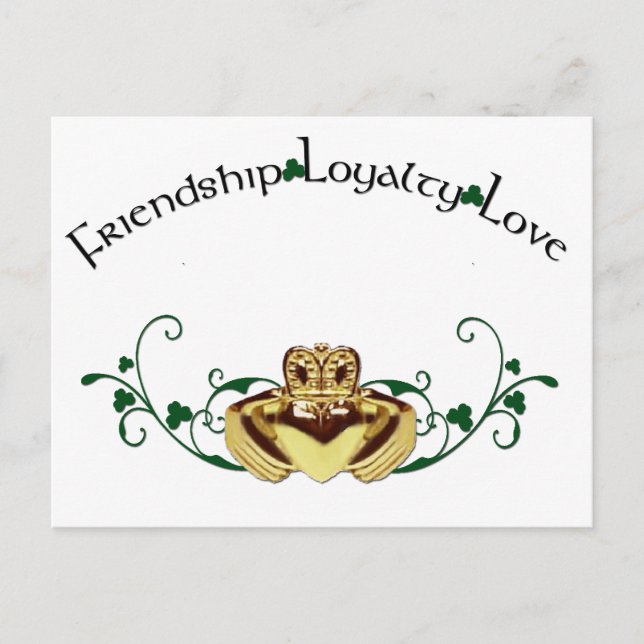 Carte Postale Claddagh / Claddaugh (Devant)