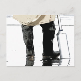 Carte postale Clam Diging