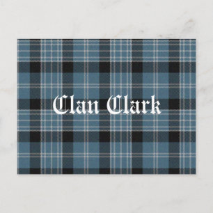 Carte Postale Clan Clark Tartan
