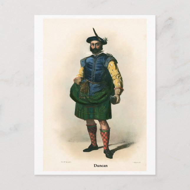 Carte Postale Clan Duncan (Devant)