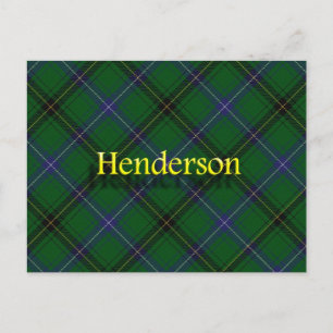 Carte Postale Clan écossais Henderson Tartan