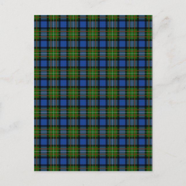 Carte Postale Clan Fergusson Tartan (Devant)