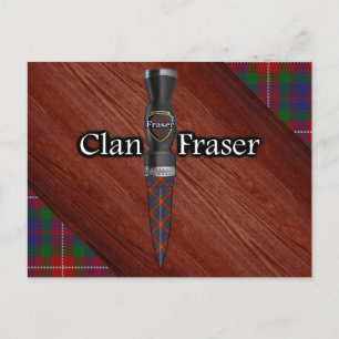 Carte Postale Clan Fraser de Lovat Tartan Sgian Dubh Blade