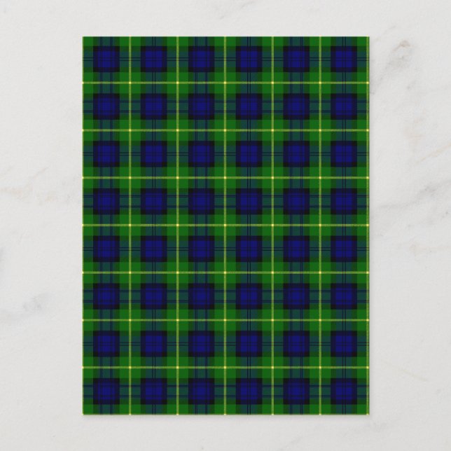 Carte Postale Clan Gordon Tartan (Devant)