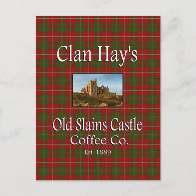 Carte Postale Clan Hay's Old Slains Castle Coffee Co. (Devant)