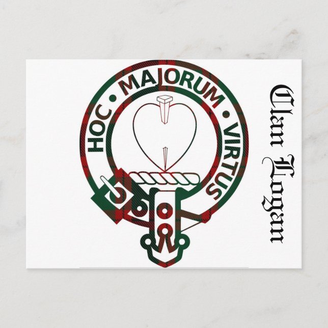 Carte Postale Clan Logan Crest Badge (Devant)