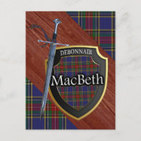 Clan MacBeth Tartan Sword & Shield