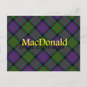 Carte Postale Clan MacDonald écossais