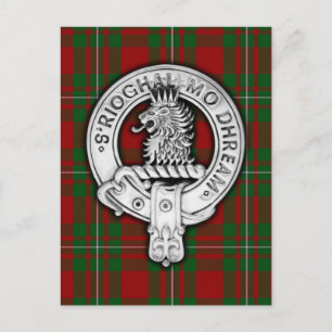 Carte Postale Clan MacGregor Crest & Tartan