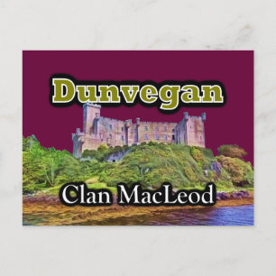 Carte Postale Clan MacLeod Dunvegan Castle Personnaliser Sky Col