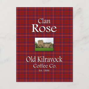 Carte Postale Clan Rose Old Kilravock Coffee Co.