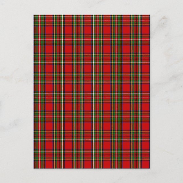 Carte Postale Clan Stewart Tartan (Devant)