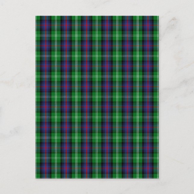 Carte Postale Clan Sutherland Tartan (Devant)