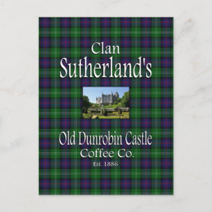 Carte Postale Clan Sutherland's Old Dunrobin Castle Coffee Co.