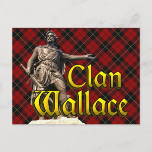 Carte Postale Clan Wallace Scottish Freedom