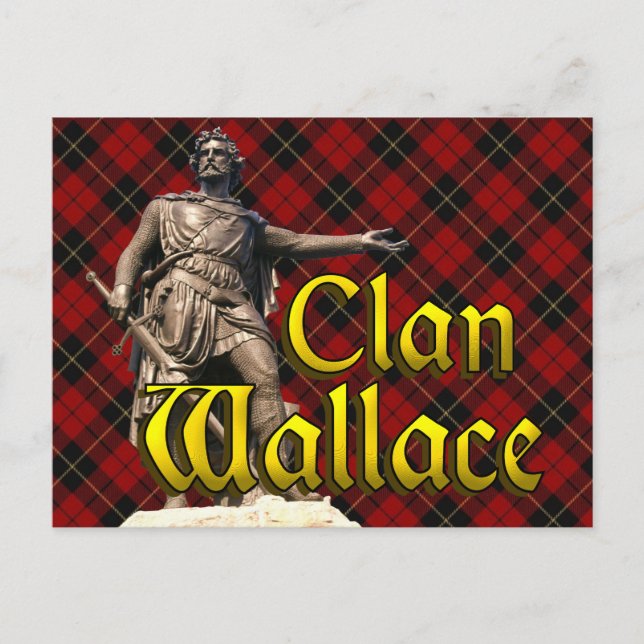 Carte Postale Clan Wallace Scottish Freedom (Devant)