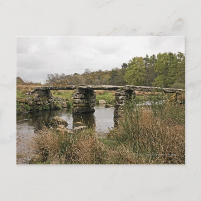 Carte Postale Clapper Bridge In Dartmoor National Park (Devant)