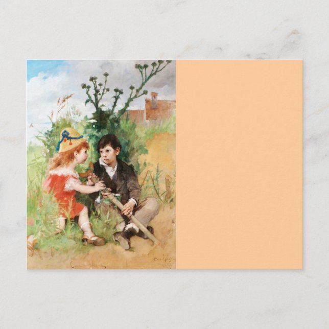Carte Postale Clare avec Boy et Cruz (Devant)
