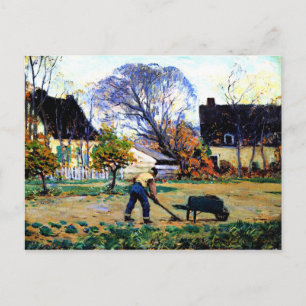 Carte Postale Clarence Gagnon art - Scène d'automne, Baie-Saint-