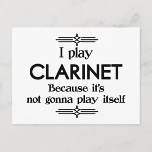 Carte Postale Clarinet