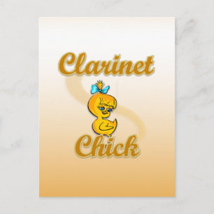 Carte Postale Clarinet Chick