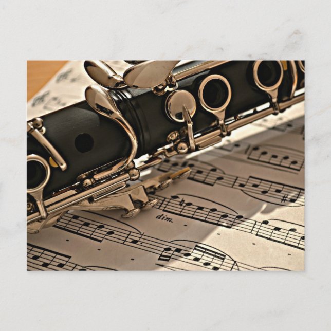 Carte Postale Clarinet Closeup (Devant)