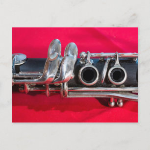 Carte Postale Clarinet en rouge