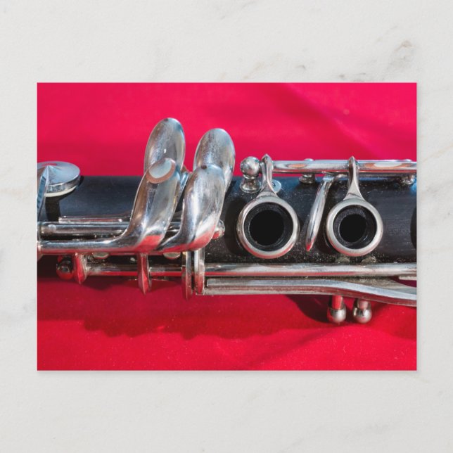 Carte Postale Clarinet en rouge (Devant)