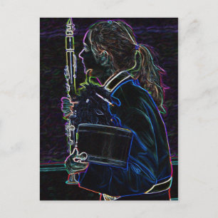 Carte postale Clarinetist
