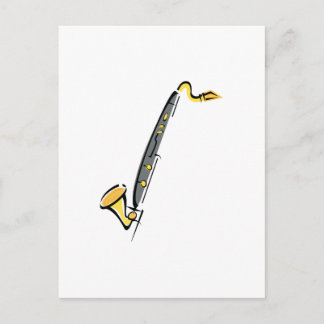Carte Postale Clarinette basse