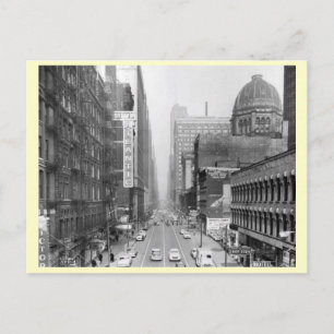 Carte Postale Clark St, Chicago, Illinois Vintage