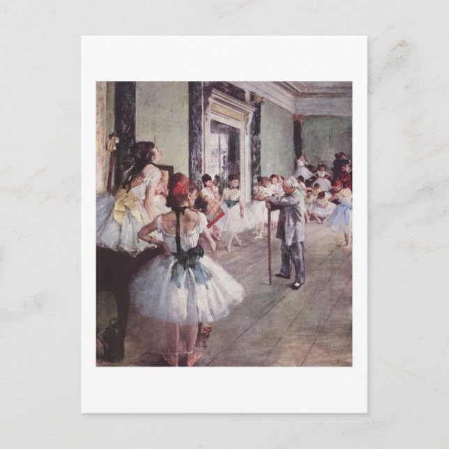 Carte postale Classe Ballet (Devant)