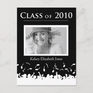Carte Postale Classe de 2010 Graduation Invitation Postcard