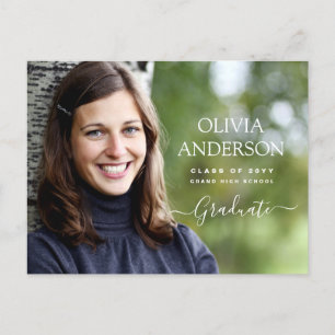 Carte Postale Classe de 2022 Photo Graduation