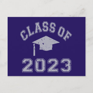 Carte Postale Classe De 2023 Graduation - Grey 2