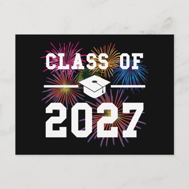 Carte Postale Classe de 2027 Dernière année (Devant)