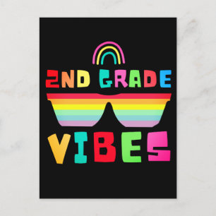 Carte Postale Classe de 2e année Retour à l'école Enseignant & É