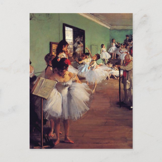 Carte Postale Classe de danse par Edgar Degas (Devant)
