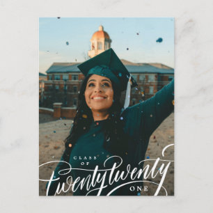 Carte Postale Classe de l'année Photo Graduation Faire-part Post