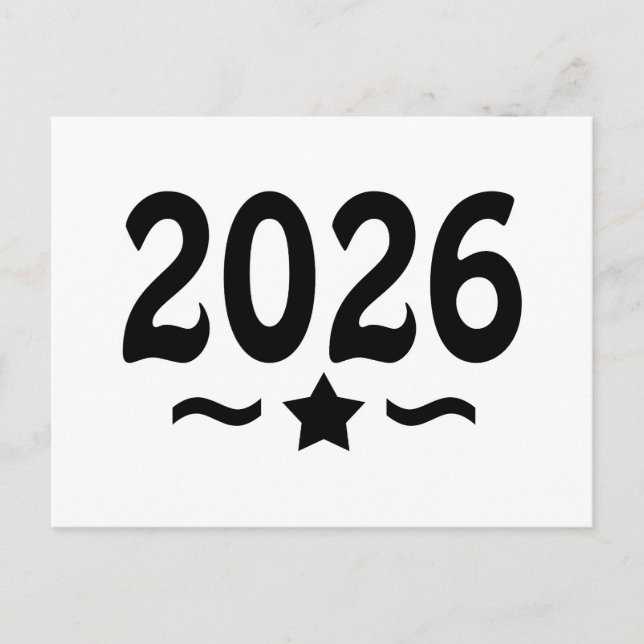 Carte Postale Classe de l'étoile de graduation 2026 (Devant)