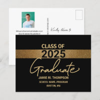 Classe d'or noir de 2025 Graduation Photo