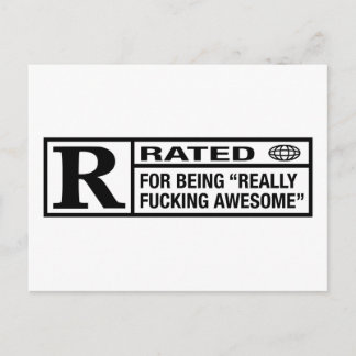 Carte Postale Classé R pour être génial