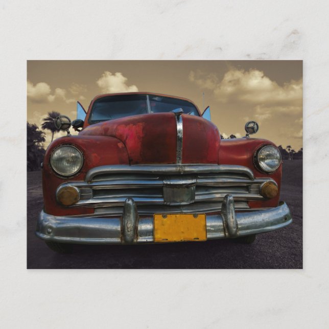 Carte Postale Classic American Car à Vinales, Cuba (Devant)