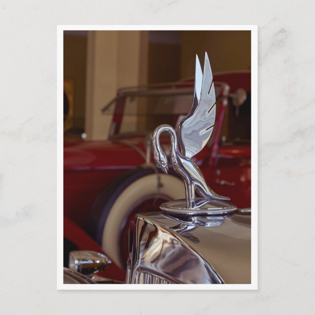 Carte Postale Classic American Chrome Hood Ornament (Devant)