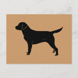 Carte Postale Classic Black Labrador Retriever