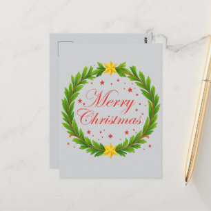Carte Postale Classic Christmas Wreath