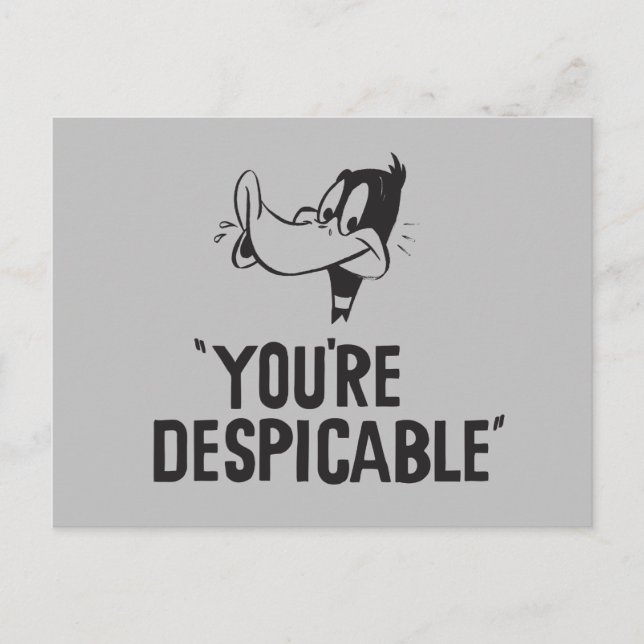 Carte Postale Classic DAFFY DUCK™ "You're Despicable" (Devant)