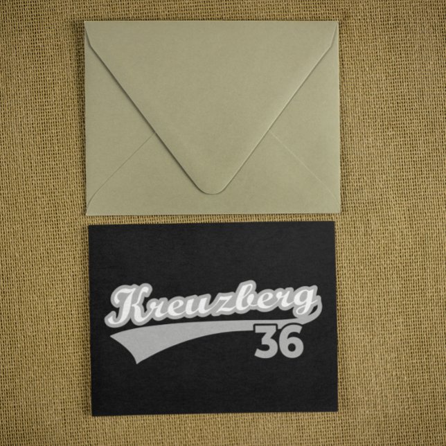 Carte Postale Classic Kreuzberg 36 Berlin City Logo Oldschool (Classic Kreuzberg 36 Berlin City Logo Oldschool Postcard)
