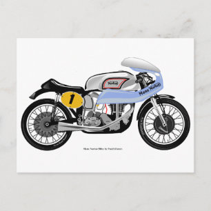 Carte Postale Classic motorcycle postcard