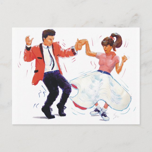 Carte Postale Classic Rock and Roll  Jive Dancing (Devant)